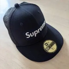 Supreme 59FIFTY ブラックキャップ 7 1/8