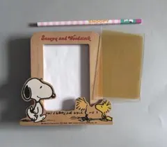 1980年代　スヌーピー SNOOPY 写真立て＆鉛筆　昭和レトロ