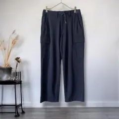 ビームスハート◎ネイビーパンツ　カジュアル　ウエストゴム＆紐付　S