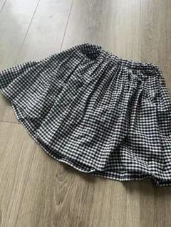 GLOBAL WORK ギンガムチェック スカート風キュロット140cm