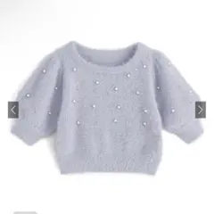 GRL パール付き 半袖 トップス