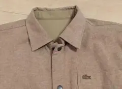 Lacoste ベージュボタン付きシャツ