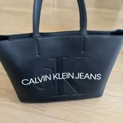 CALVIN KLEIN JEANS ブラックトートバッグ