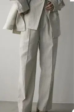 リネンミックス2タックパンツ