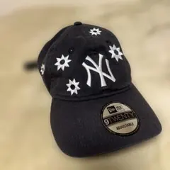 New Era 9TWENTY ブラック 花柄キャップ M/L ゆきエラ - メルカリ
