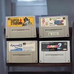 スーパーファミコン カセット 4セット スーパースタジアム ペブルビーチの波濤