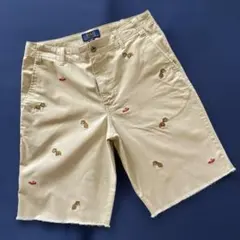 Polo Ralph Lauren ブルドッグ刺繍総柄 ハーフパンツ メンズSのサムネイル