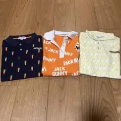 JACK BUNNY by PEARLY GATES ポロシャツ 3枚セット