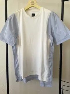 OAMC サイドパネル Tシャツ ホワイト/ライトブルーのサムネイル