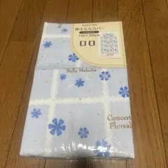 未使用　掛ふとんカバー 花柄　シングルサイズ　ブルー系　綿混