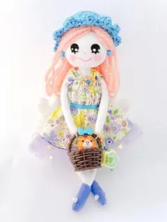 ハンドメイド ドールチャーム バッグチャーム お人形 - メルカリ