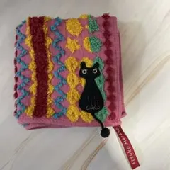 Atsuko Matano 猫刺繍タオルハンカチ