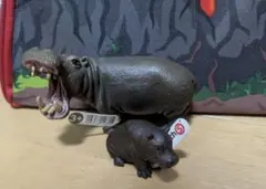 シュライヒ　カバ　親子 Schleich　動物フィギュアのサムネイル