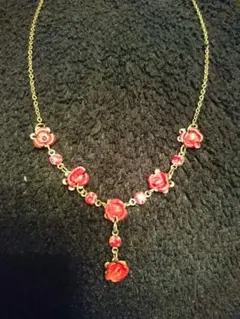 【最終値下げ】薔薇モチーフネックレス