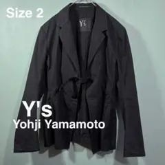Y’s ワイズ Yohji Yamamotoテーラードジャケット ブラック 2のサムネイル
