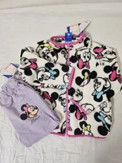 新品未使用　ミニー　アウター　フリース　スエット　パンツ　2点セット　100cm