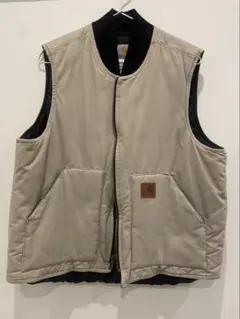 Carhartt ダックベスト ベージュ Mサイズ カーハート ワークベスト