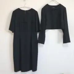 ラブリエゾン ノーカラージャケット＆ワンピース2点セットアップ 礼服 フォーマル
