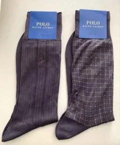 新品未使用　POLO RALPH LAUREN ソックス 2足セット ブラウン
