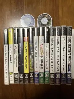 PSP中古品ソフト15点パッケージ版13点(海外版1点)ソフトのみ2点ジャンク品