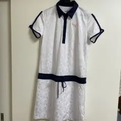 プーマ GOLF ゴルフウェア ワンピース シャツワンピ ジャガード Sのサムネイル
