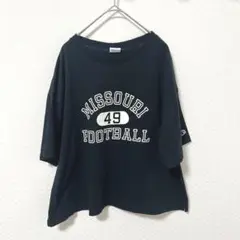 チャンピオン 丈短め Tシャツ フリー ブラック