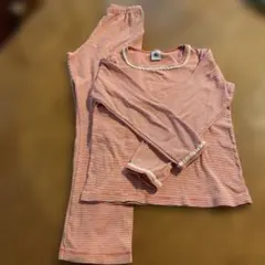 専用Petit Bateau ストライプ長袖パジャマ 126cm