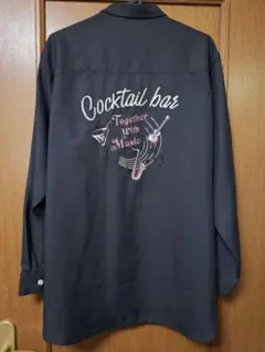 BACK NUMBER カクテルバー 刺繍 長袖シャツ