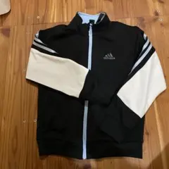 adidas ジャージセット 140cm 黒/白