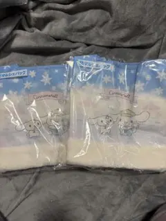 一番くじ♪サンリオシナモロール♪マルシェバッグ2点セット♪もこもこエコバッグ
