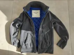 Abercrombie＆Fitch フルジップジャケット ブルーキルティング