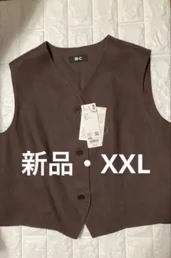 ユニクロ　プレミアムリネンベスト　XXLのサムネイル