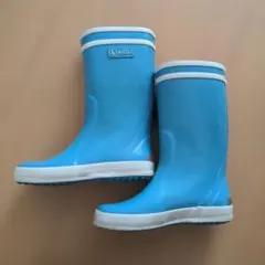 AIGLE レインブーツ ☆ライトブルー中古品（17cm）のサムネイル