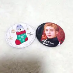 StrayKids Bang Chan Wolf Chan 缶バッジ