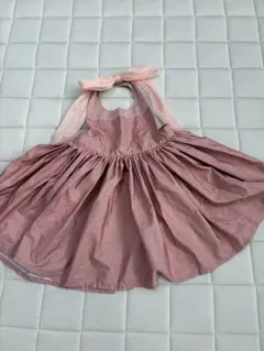 MARLMARL ピンクエプロン リボン付き