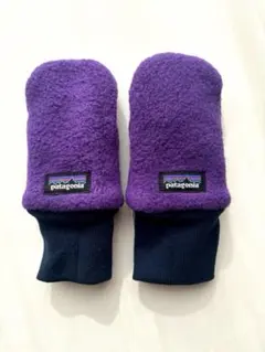 patagonia☆フリース☆ミトン 3-6M☆紫