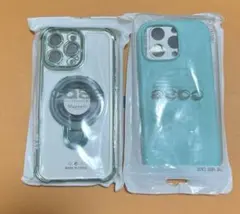 iPhone用マグネットケース&ブルーケース2個セット