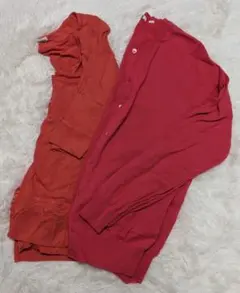 カーディガン　セット　ユニクロ　ハートマーケット