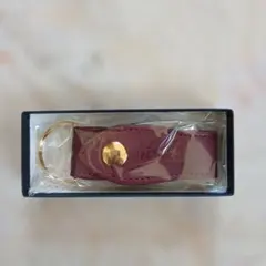 SOMES SADDLE レザーキーホルダー ボルドーのサムネイル
