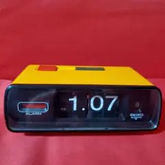 【美品】 セイコー パタパタ時計 置時計 目覚まし時計