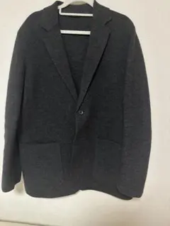 ユニクロC ニットジャケット　ダークグレー Ｌ