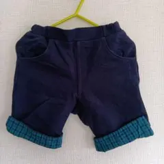 ファミリア　チェック　ハーフパンツ
