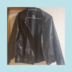 JEANASIS ヴィンテージレザー-BIGブルゾン