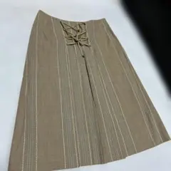 Brahminブラーミン　刺繍フレアスカート　ベージュ 40 Lのサムネイル