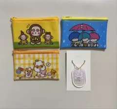 【即発送〇】セリア サンリオ フラットポーチ アクリルキーホルダー