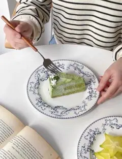 皿　1枚　陶器　フランス風　アンティーク 雑貨　おしゃれ　カフェのサムネイル