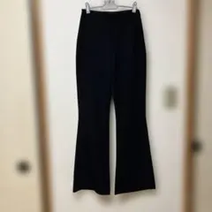 H&M フレアパンツ 黒 EUR 34 ブラック スラックス　XS