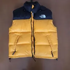 THE NORTH FACE ダウンベスト イエロー ブラック M メンズ - メルカリ