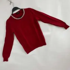 ⭐ユナイテッドアローズ⭐ ボルドー 長袖 セーター コットンブレンド 40