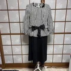 ギャラリービスコンティ　千鳥格子柄のセットアップ サイズ　3